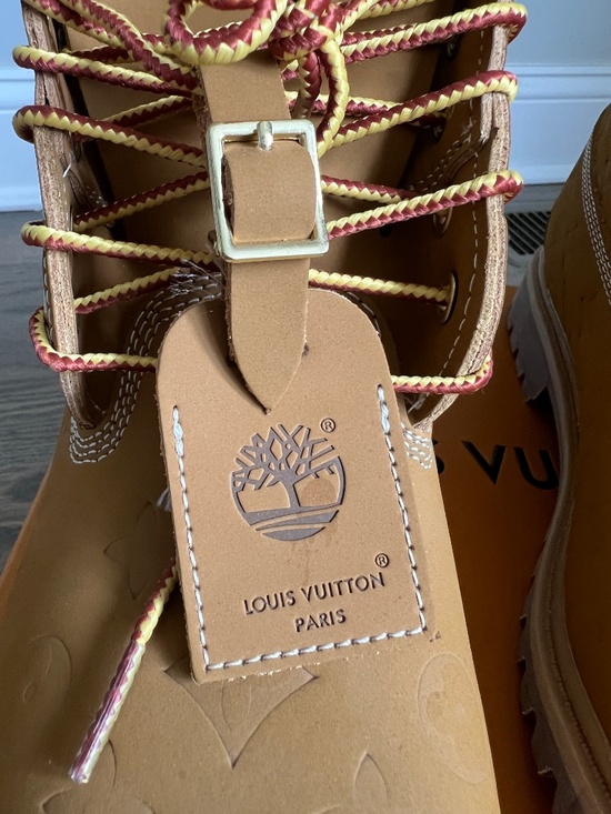 Louis Vuitton x Timberland 6” Ankle Blot in Wheat Monogtam main image 4